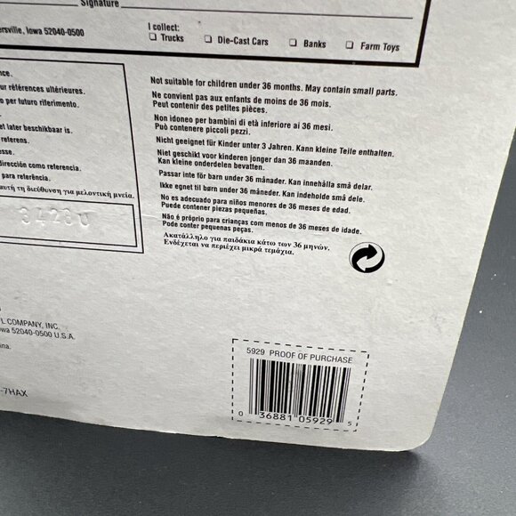 1996 Ertl  John Deere 6400 Tractor With Loader  #5929 1:64 - Picture 8 of 10